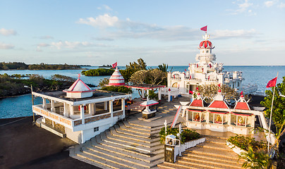 Image showing Sagar Shiv Mandir Hindu Temple on Mauritius Island