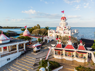 Image showing Sagar Shiv Mandir Hindu Temple on Mauritius Island