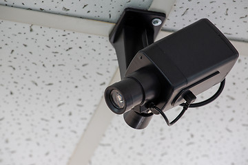 Image showing surveillance camera on the ceiling