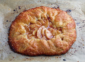 Image showing freshly baked french apple tarte