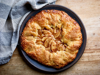 Image showing freshly baked french apple tarte