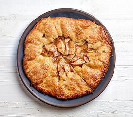 Image showing freshly baked french apple tarte