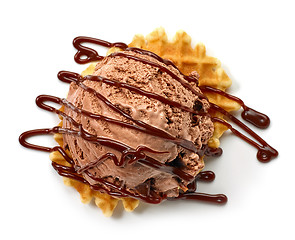 Image showing chocolate ice cream