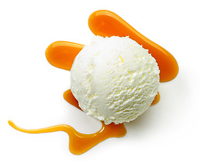 Image showing vanilla ice cream