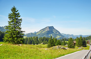 Image showing Swiss Alps landscape