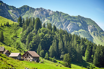 Image showing Swiss Alps landscape