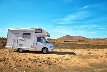 Image showing Camping car in Lanzarote island