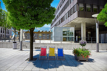 Image showing Street view of Vaduz town, Liechtenstein