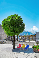 Image showing Street view of Vaduz town, Liechtenstein