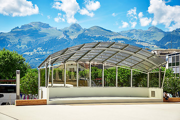 Image showing Street view of Vaduz town, Liechtenstein