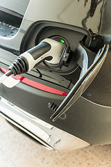 Image showing Electric Car in Charging Station