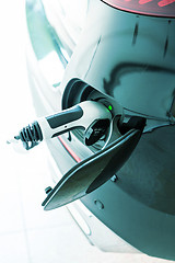 Image showing Electric Car in Charging Station