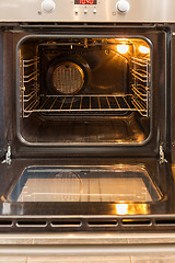 Image showing Open oven with hot air ventilation