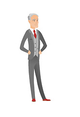 Image showing Senior caucasian confident businessman.