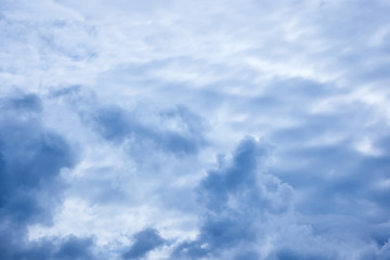 Image showing sky with gray clouds