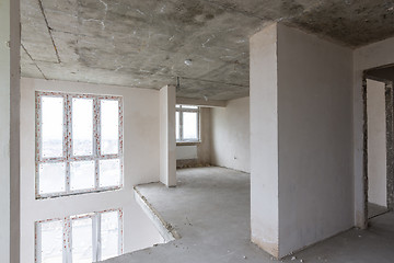 Image showing Second floor in a two-story apartment in a new building, without repair