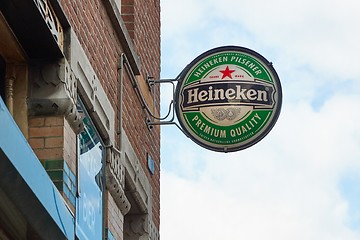 Image showing Starobrno beer pub sign