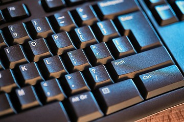 Image showing Black Keyboard Detail