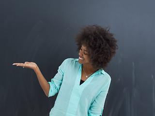 Image showing beautiful friendly African American woman