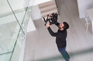 Image showing videographer at work