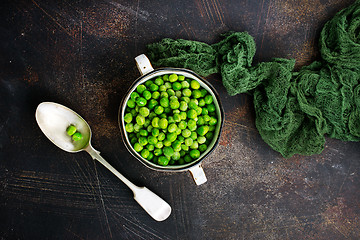 Image showing green peas