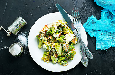 Image showing fried broccoli