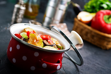 Image showing baked vegetables