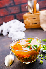 Image showing Soup in bowl