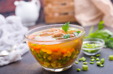 Image showing Soup in bowl