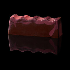 Image showing chocolate candy on black background