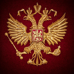 Image showing Coat of Arms of the Russia