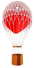 Image showing Hot Air Balloon of heart. Wedding concept. 3d render