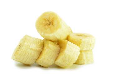 Image showing Sliced of bananas