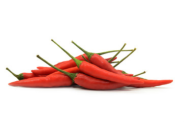 Image showing Red hot chilli pepper isolated