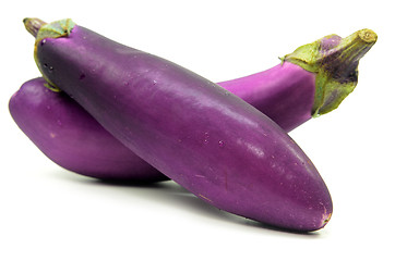 Image showing Eggplant or aubergine isolated