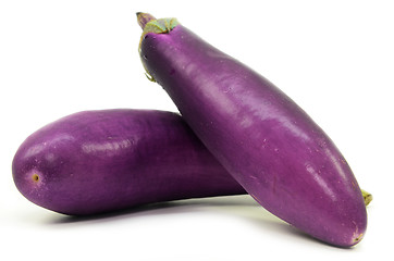 Image showing Eggplant or aubergine isolated