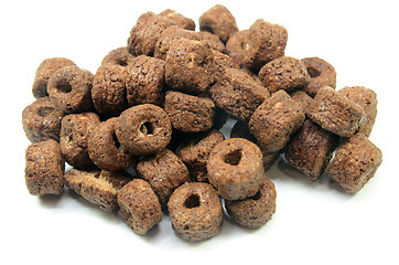 Image showing Chocolate cereal isolated
