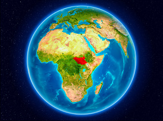 Image showing South Sudan on Earth