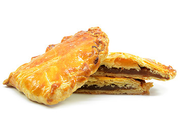 Image showing Baked kaya puff pastry isolated