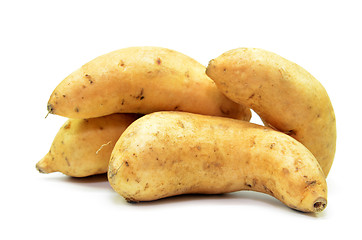 Image showing Sweet potatoes isolated