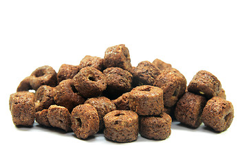 Image showing Chocolate cereal isolated