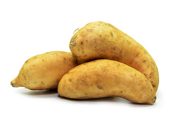 Image showing Sweet potatoes isolated