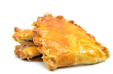 Image showing Baked kaya puff pastry isolated