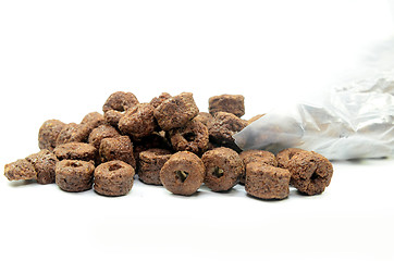 Image showing Chocolate cereal isolated