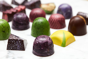 Image showing Assorted chocolate candies