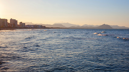 Image showing view to the coast bay beach