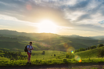 Image showing Man in Altai mountain