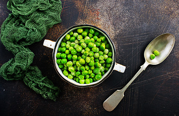 Image showing green peas