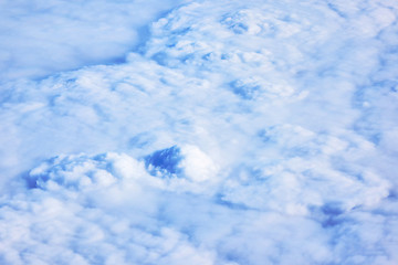 Image showing top view of the clouds, background