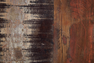 Image showing Wooden grunge wooden painted texture.